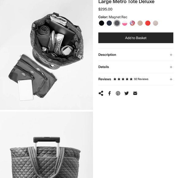 MZ Wallace Bags Mz Wallace Large Metro Tote Deluxe Poshmark